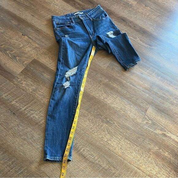 Levi’s 721 High Rise Skinny Jeans Streetwear Hi Waisted Distressed - Picture 8 of 12